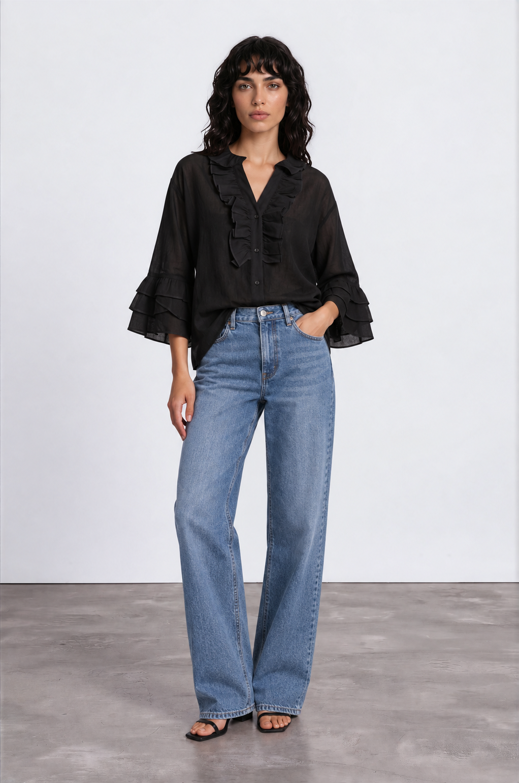 Sol Ruffle Blouse